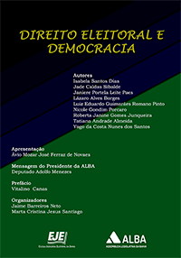 Direito Eleitoral e Democracia. Capa azul e verde.