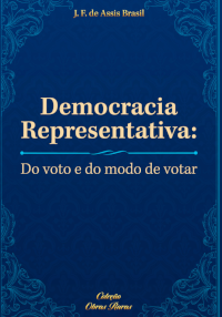 Democracia representativa. Capa azul escura.