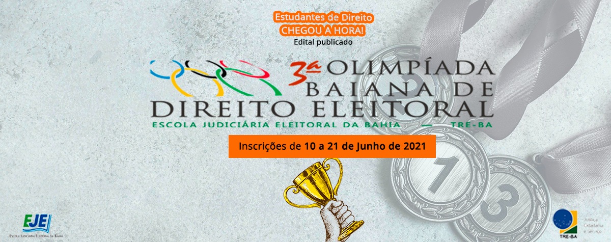 Banner 3 Olimpíada de Direito Eleitoral
